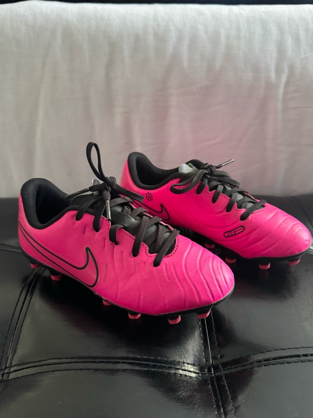 Nike Youth Soccer Cleats - Hot Pink and Black